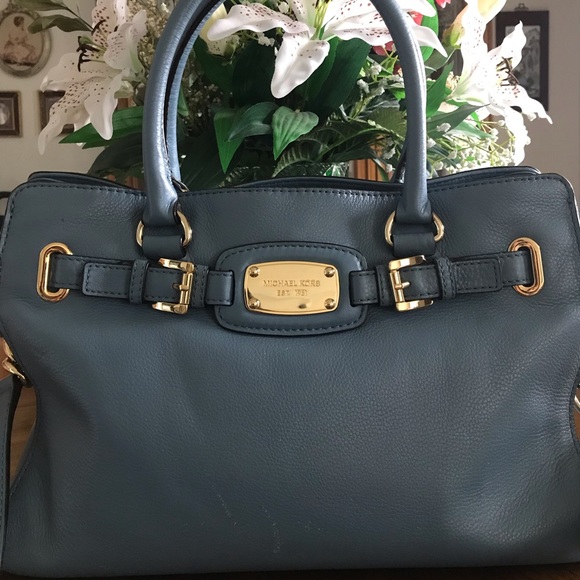 Authentic Michael Kors Hamilton Blue bag - Picture 2 of 11